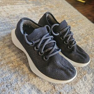 Allbirds Tree Dasher 2 Black White Sole Running Shoes Sneakers Womens Size 8